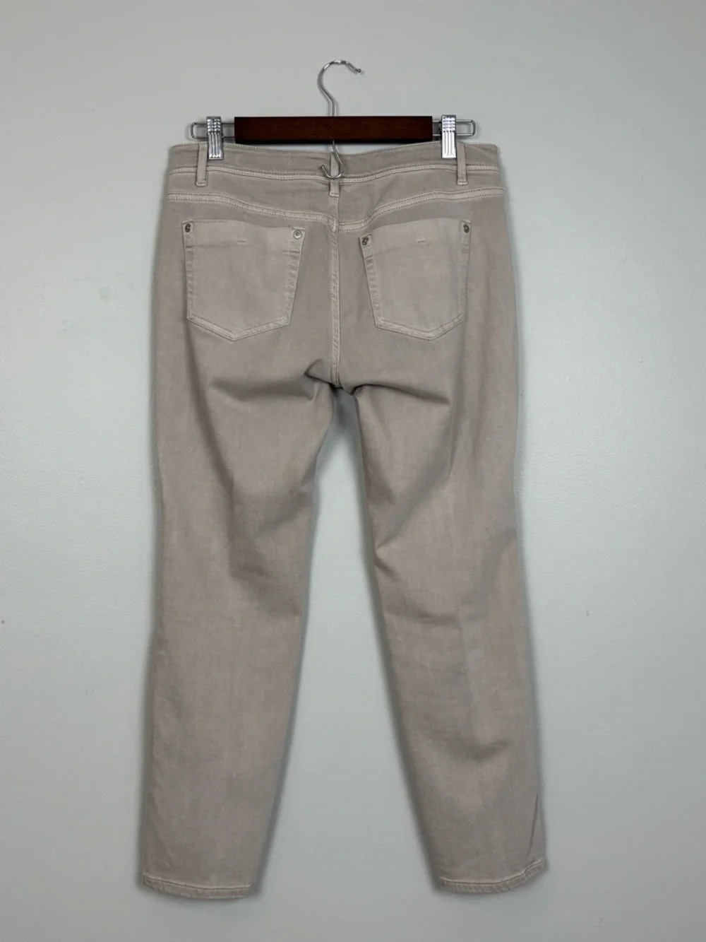 J Jill Jeans Women 6P Taupe‎ Authentic Fit Slim Ankle Mid Rise Stretch Denim